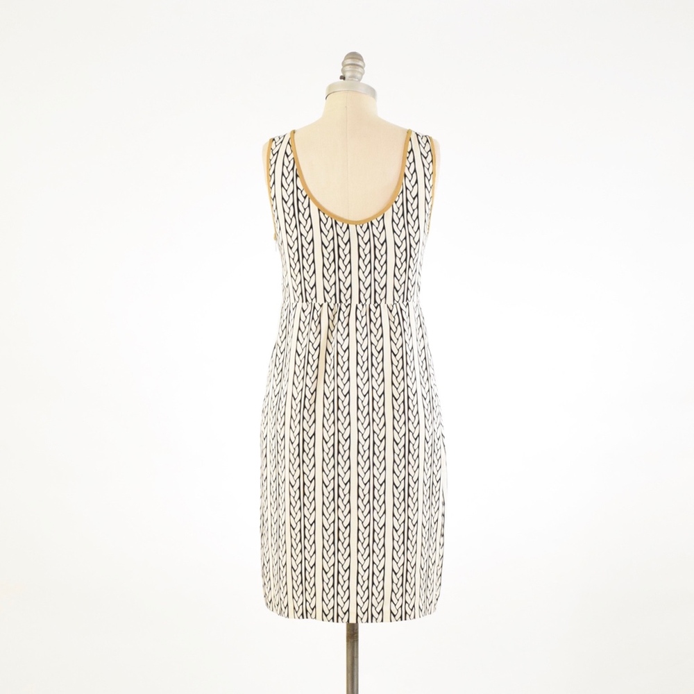 ❌SOLD❌Vena Cava Braided Print Silk Shift Dress - Picture 4 of 5